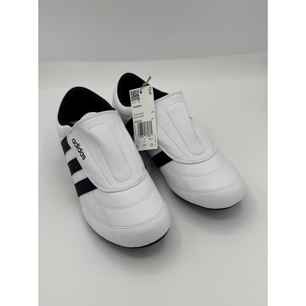 Adidas Women's Tekwen Slip-On casual sneakers in a white and black